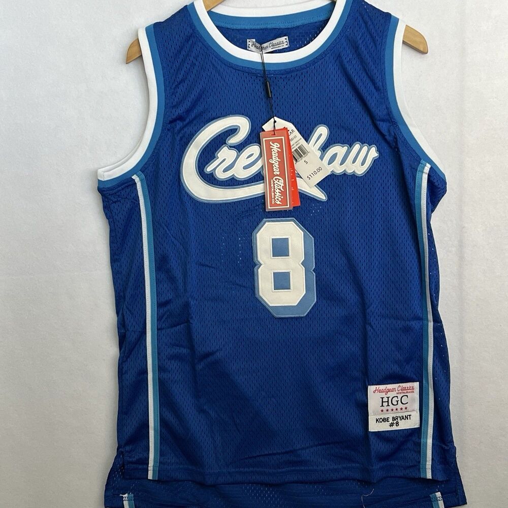NEW Kobe Bryant Crenshaw Headgear Classics Tank  Mens XL White Basketball Jersey